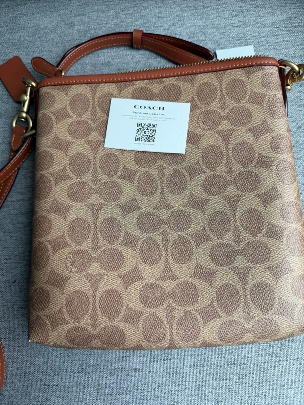 Coach Kitt Signature Canvas Messenger Bag - Picture 6 of 7